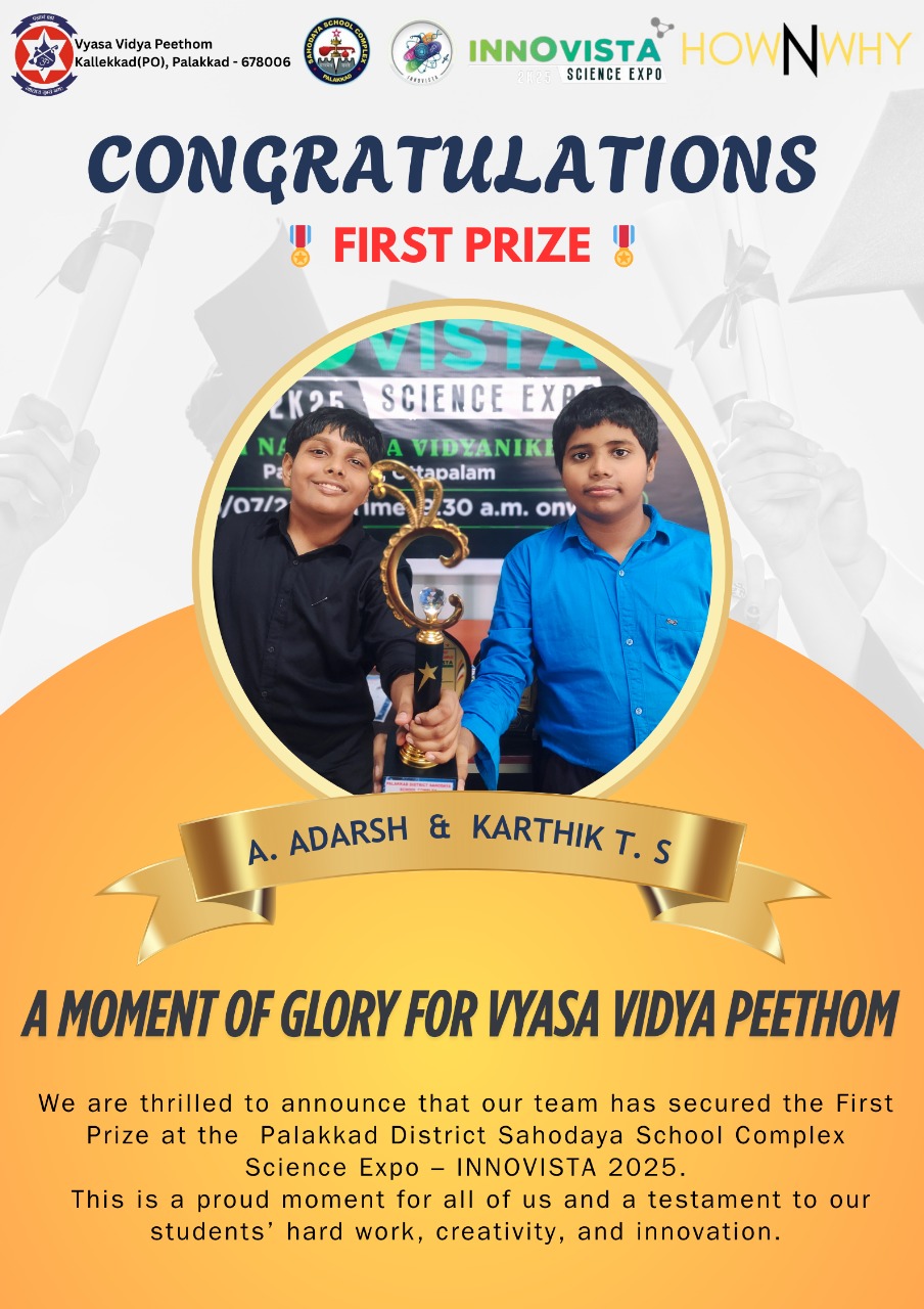 PALAKKAD SAHODAYA SCHOOL COMPLEX SCIENCE EXPO-INNOVISTA 2025